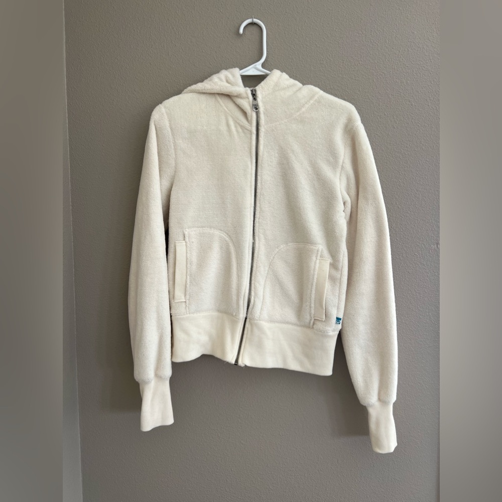 Fuzzy cream jacket
